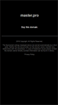 Mobile Screenshot of master.pro