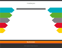 Tablet Screenshot of master.pro